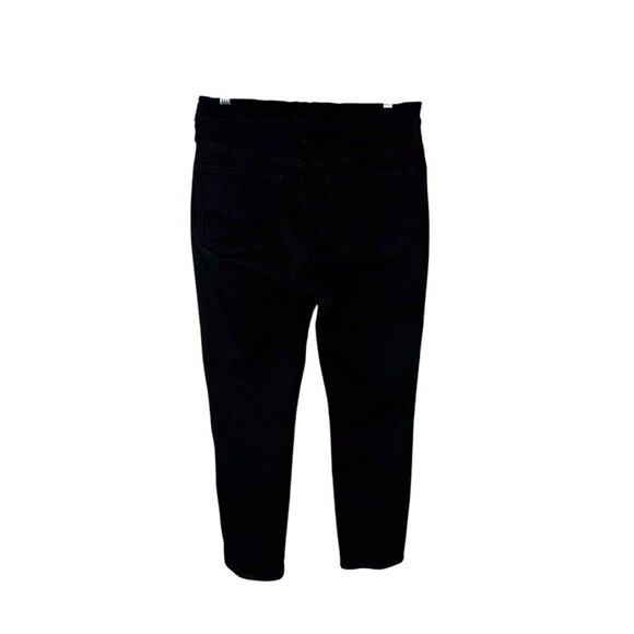 J. Crew Denim Women's 29 Vintage Straight Jeans Black Button Fly EUC Inseam 28" - Picture 2 of 16